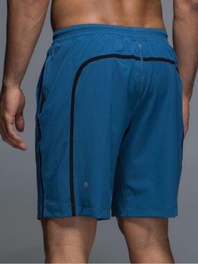 Lululemon Pace Breaker Men’s Lined Drawstring Athletic Shorts 9" Blue Size XXL